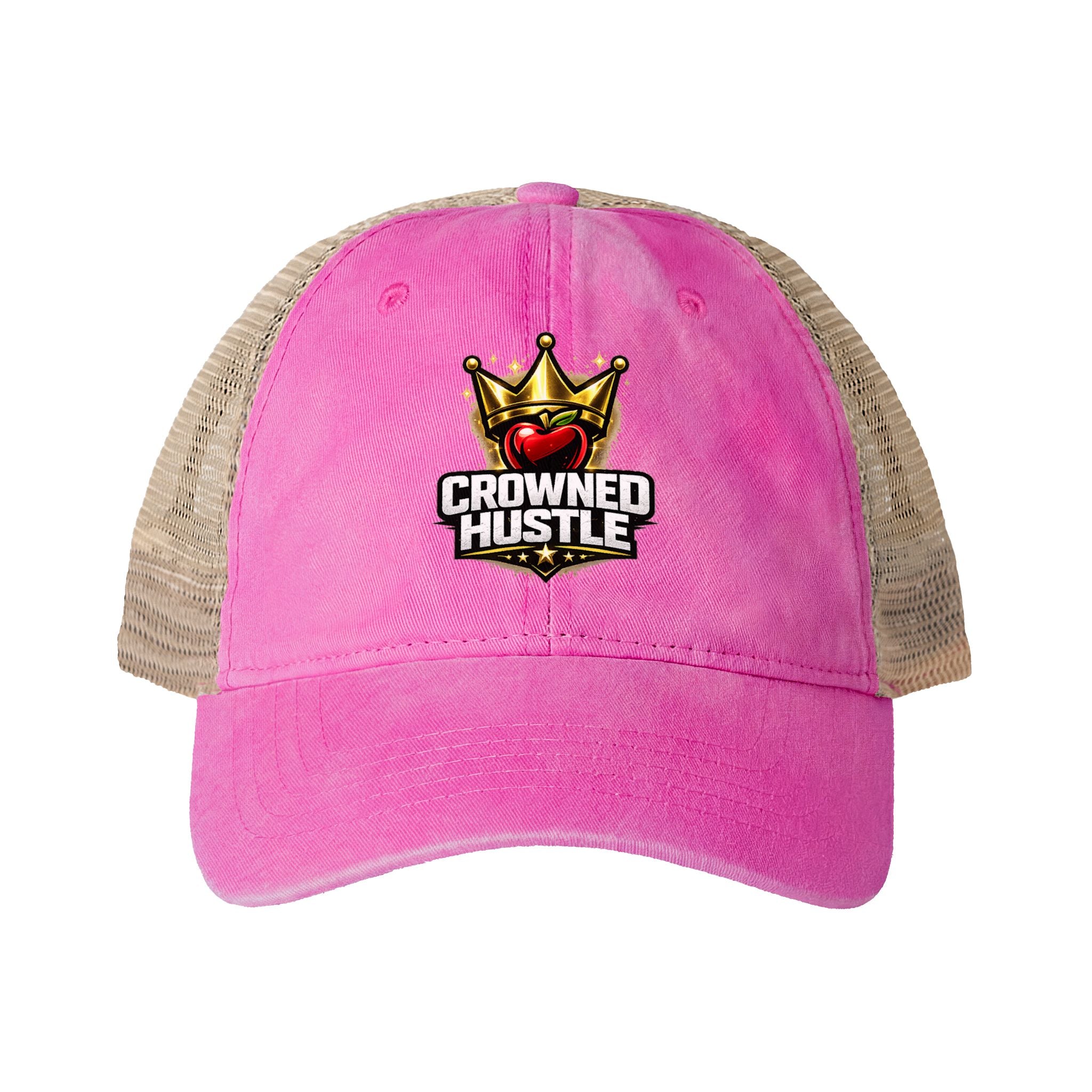 Washed Mesh Ponytail Cap