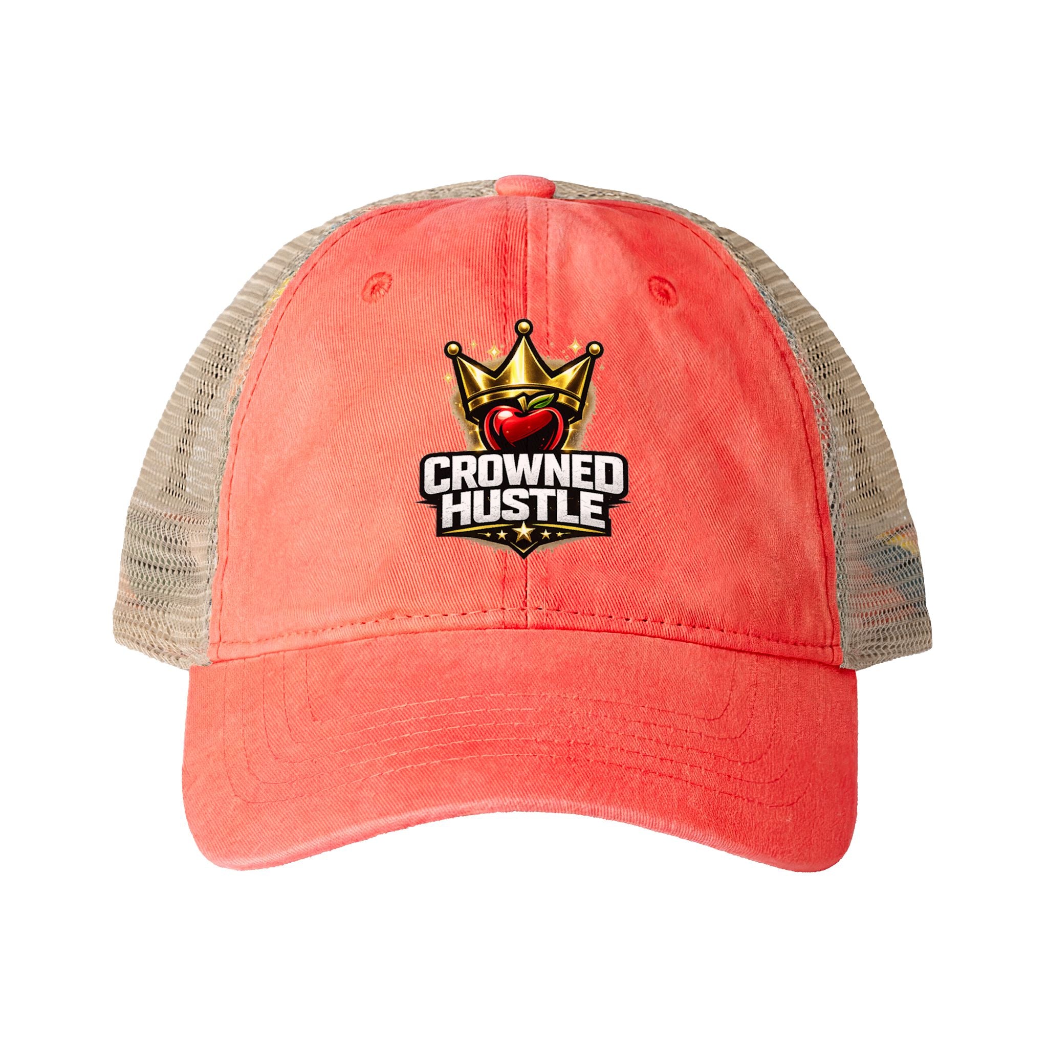 Washed Mesh Ponytail Cap