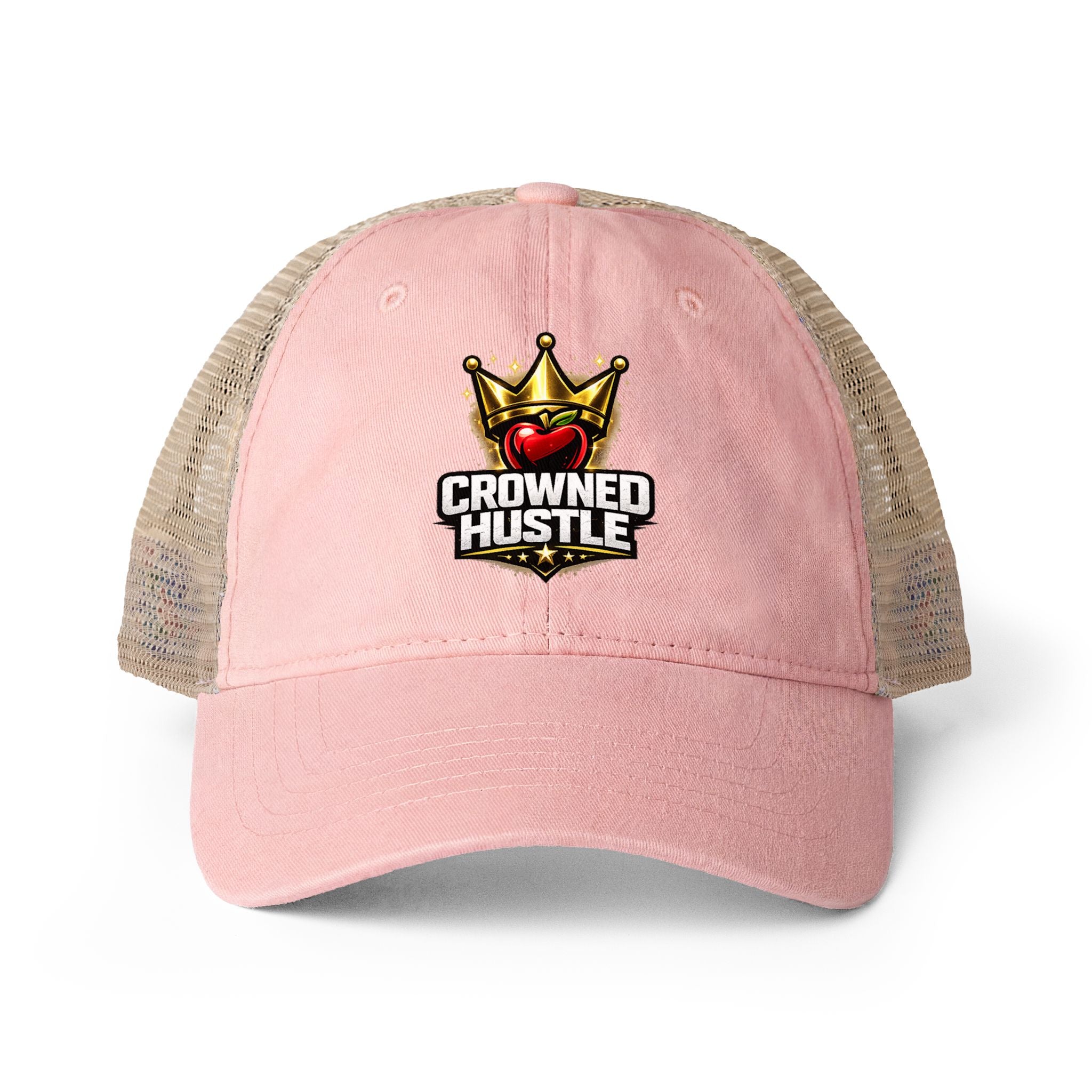 Washed Mesh Ponytail Cap