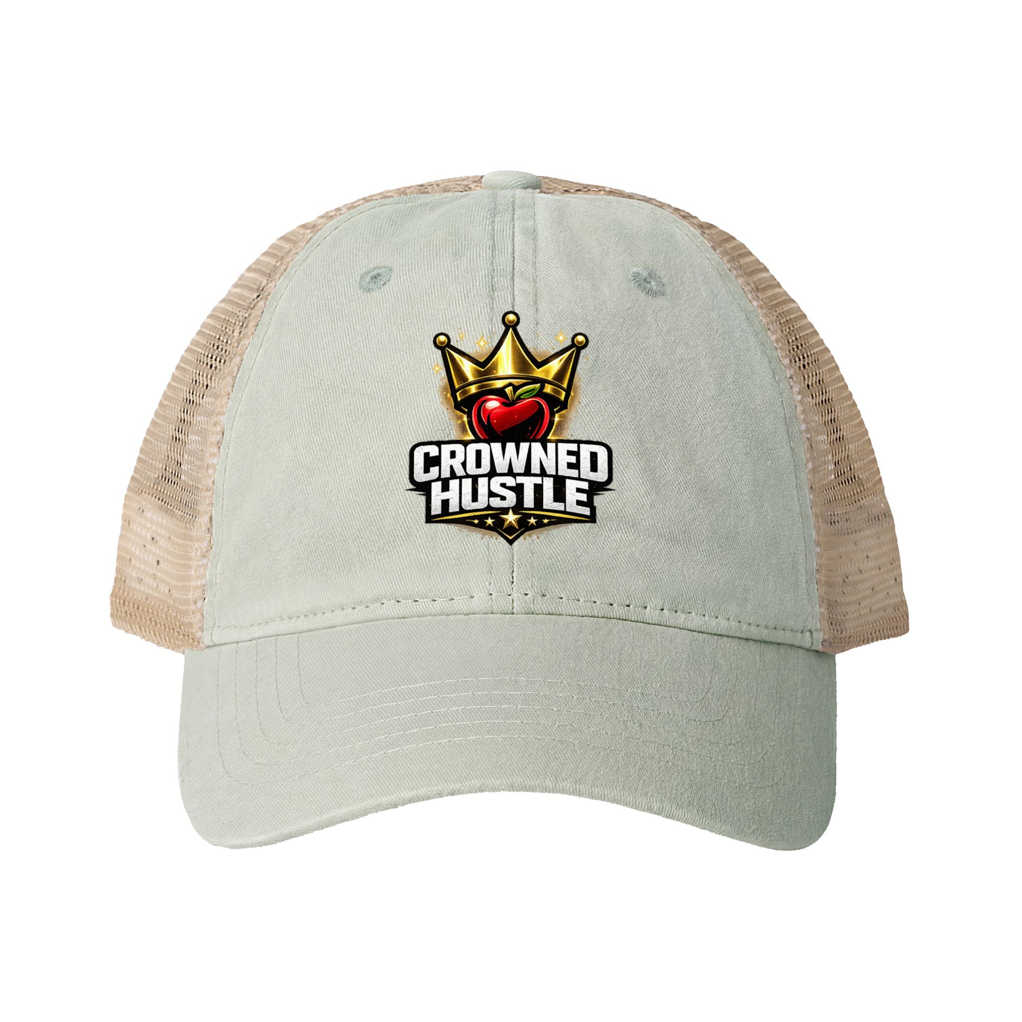 Washed Mesh Ponytail Cap