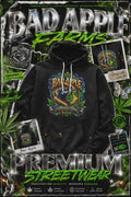 Bad Apple Surf Hoodie – Vintage Surf Skull Graphic Pullover - BadApple Farms Cannabis Kings Co. By Golden Apple Connections