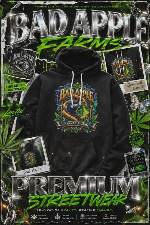 BadApple Farms Cannabis Kings Co. Sponge Fleece Surf Hoodie - Hoodie