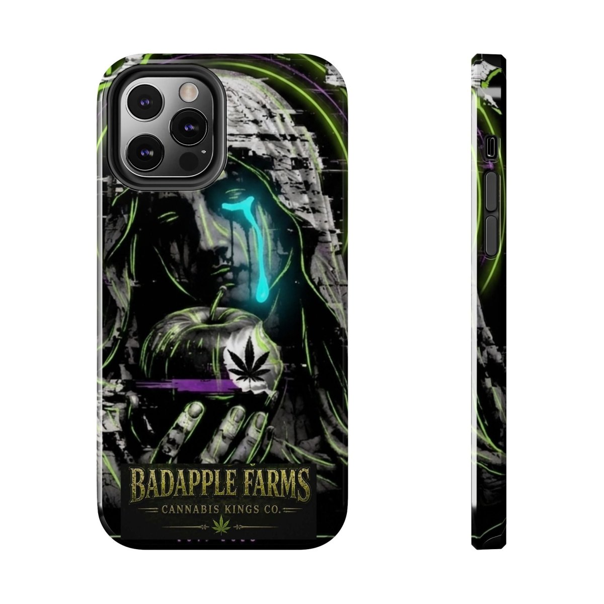BadApple Farms Cannabis Phone Case — Gothic Apple Design Tough Phone Case - BadApple Farms Cannabis Kings Co. By Golden Apple Connections