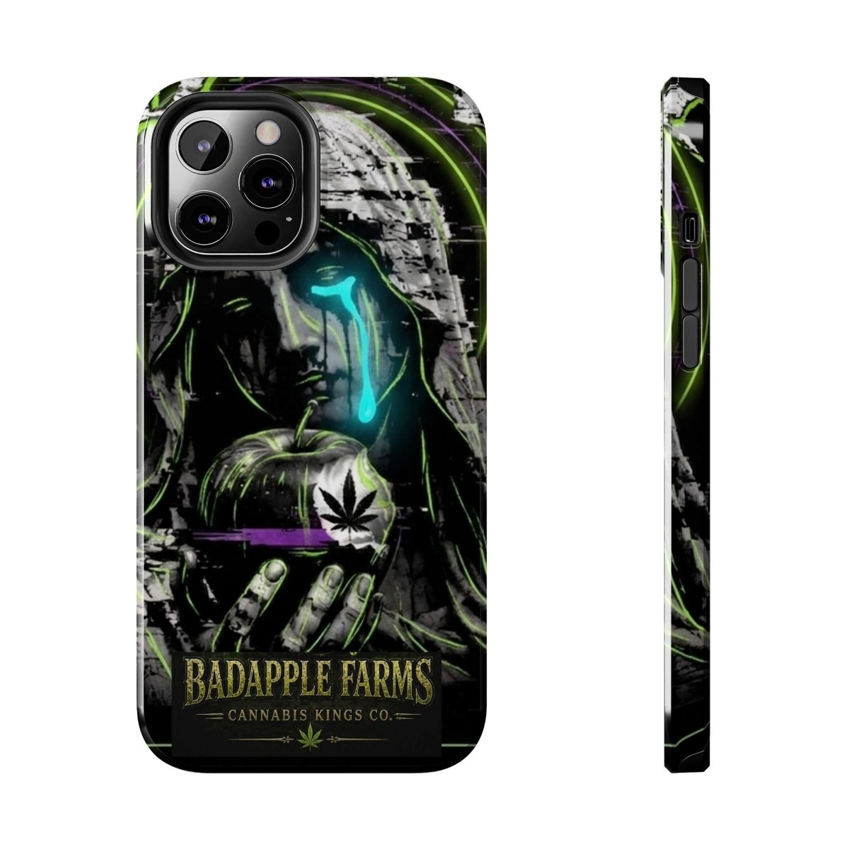 BadApple Farms Cannabis Phone Case — Gothic Apple Design Tough Phone Case - BadApple Farms Cannabis Kings Co. By Golden Apple Connections