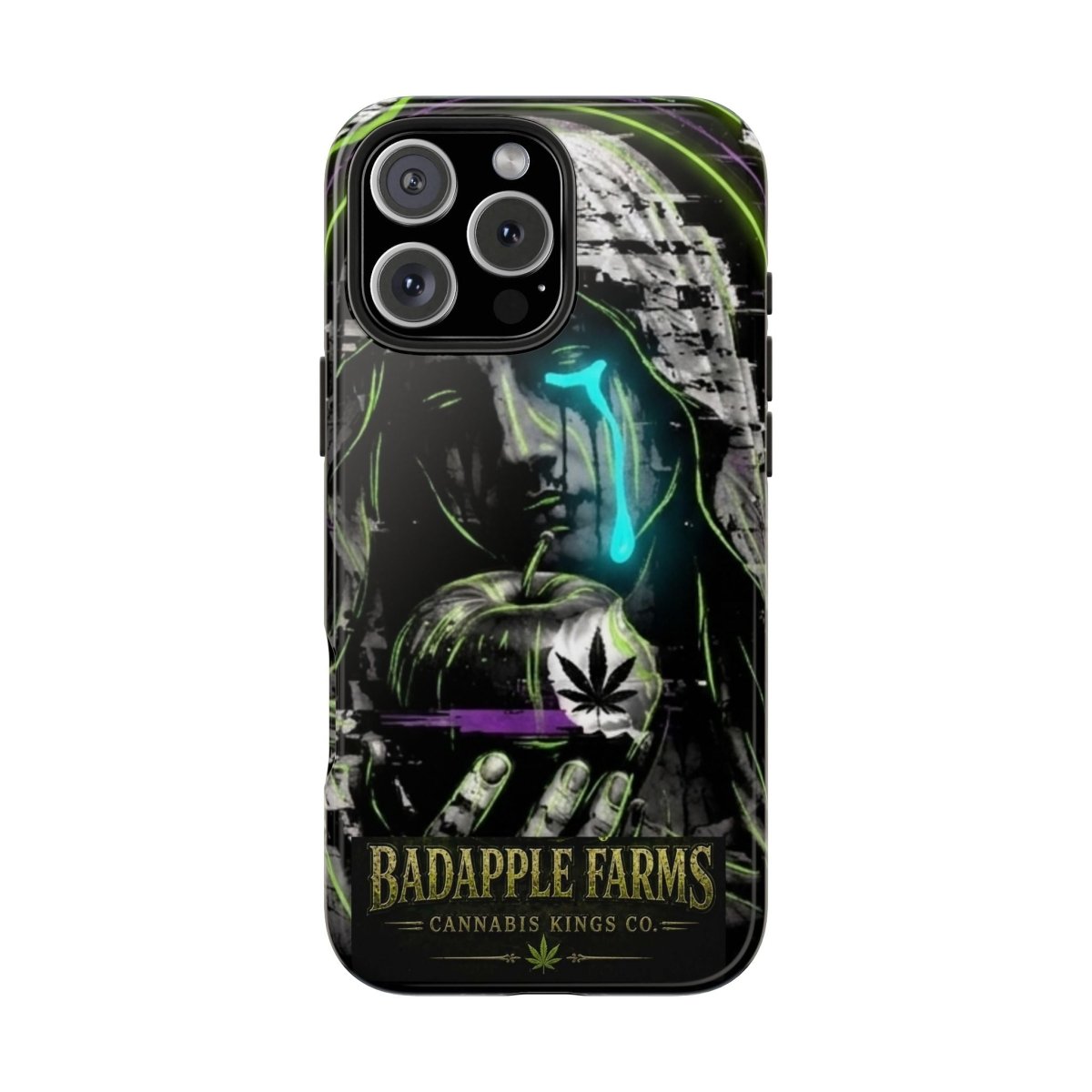BadApple Farms Cannabis Phone Case — Gothic Apple Design Tough Phone Case - BadApple Farms Cannabis Kings Co. By Golden Apple Connections