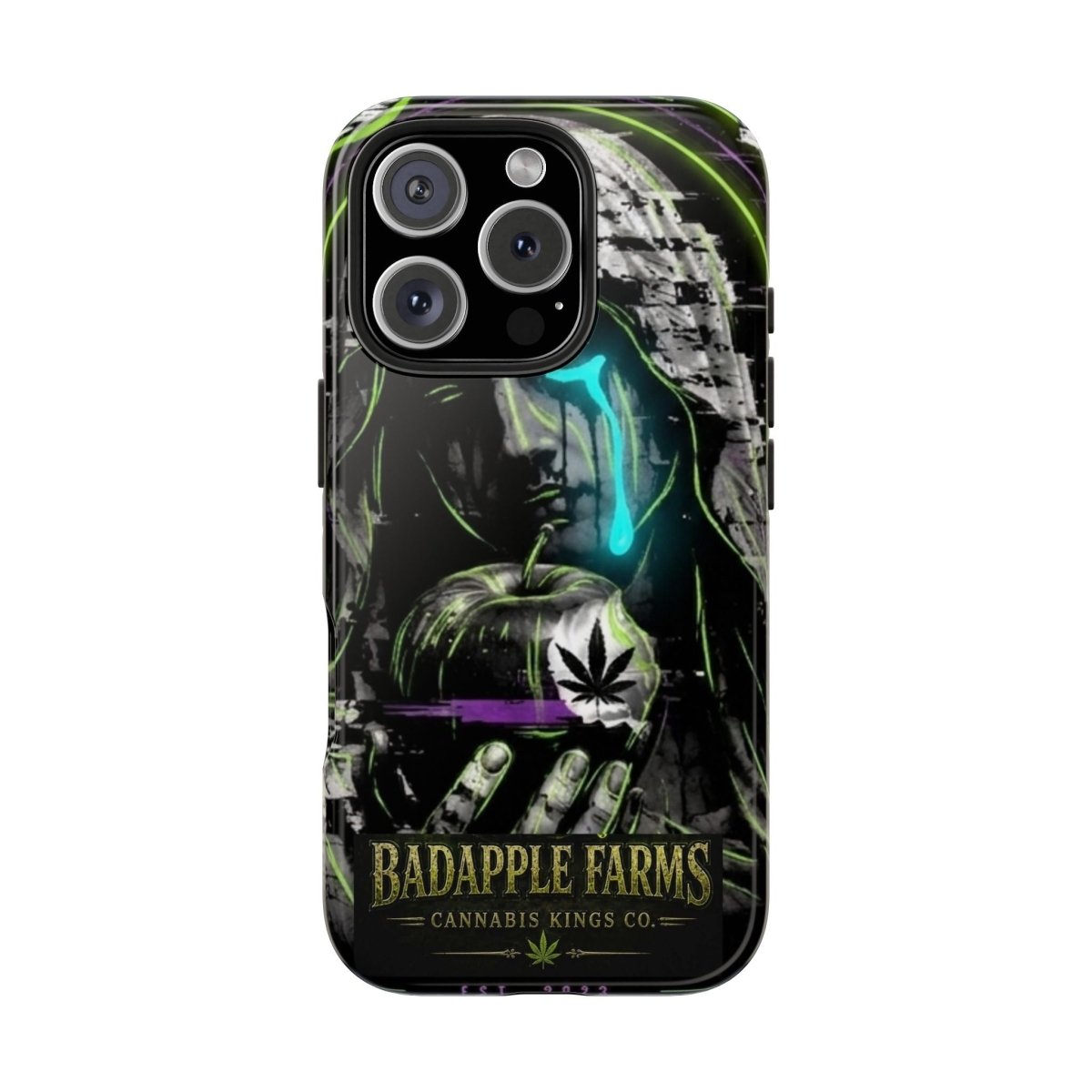 BadApple Farms Cannabis Phone Case — Gothic Apple Design Tough Phone Case - BadApple Farms Cannabis Kings Co. By Golden Apple Connections