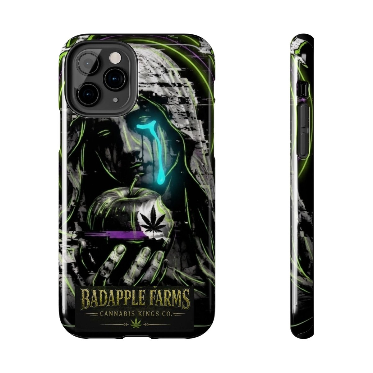 BadApple Farms Cannabis Phone Case — Gothic Apple Design Tough Phone Case - BadApple Farms Cannabis Kings Co. By Golden Apple Connections