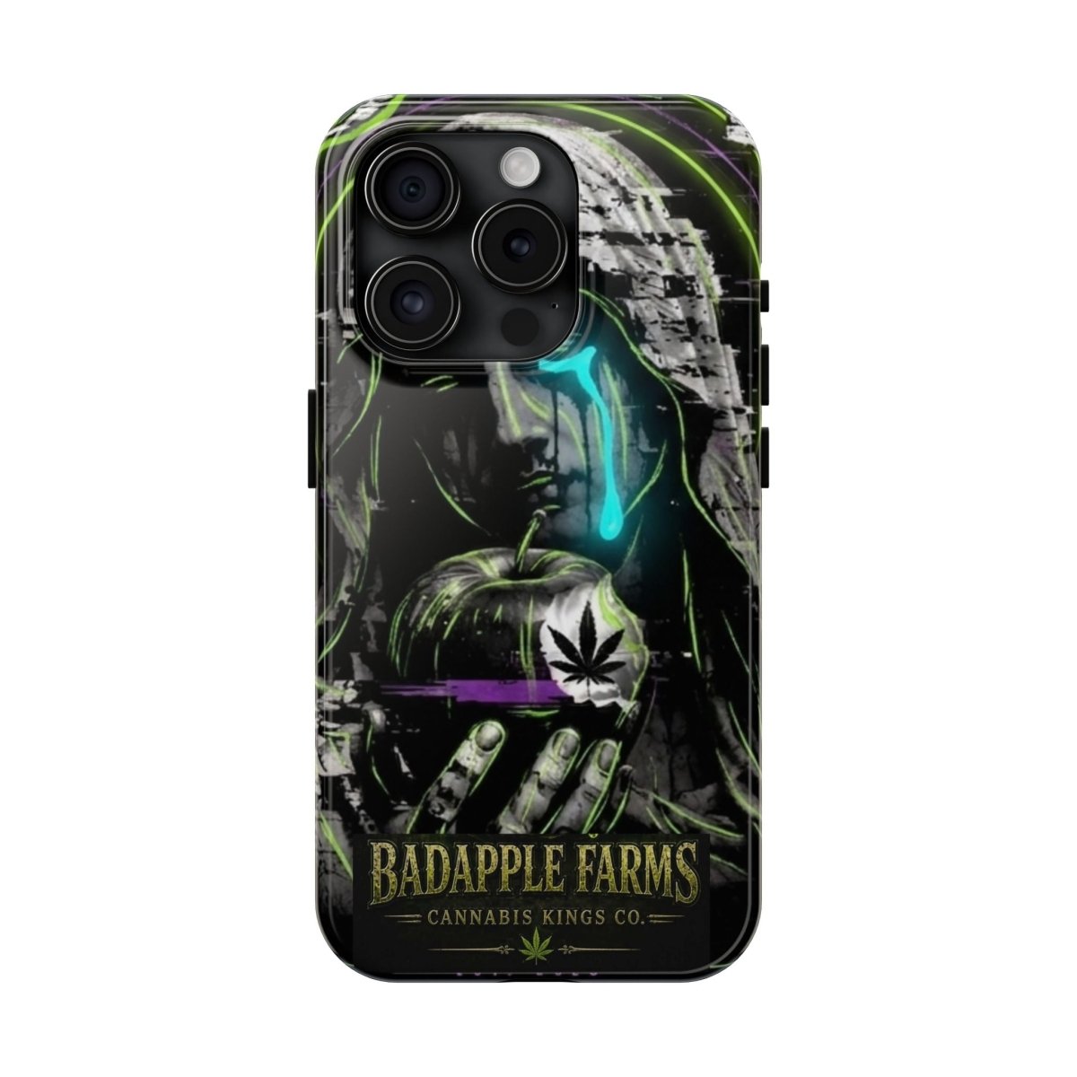 BadApple Farms Cannabis Phone Case — Gothic Apple Design Tough Phone Case - BadApple Farms Cannabis Kings Co. By Golden Apple Connections