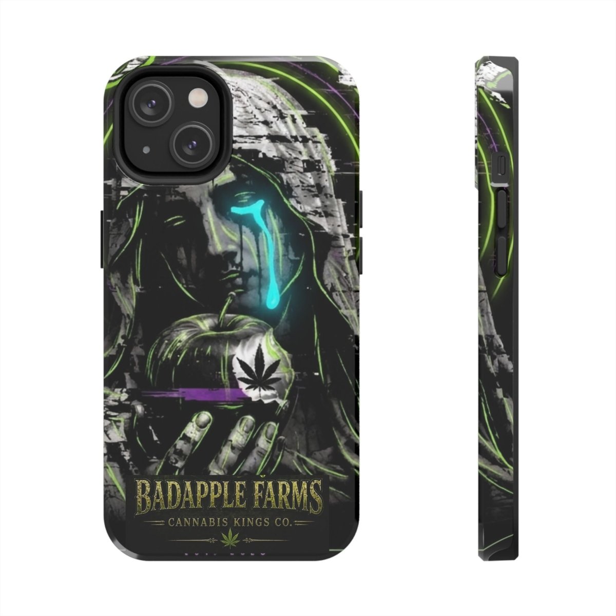 BadApple Farms Cannabis Phone Case — Gothic Apple Design Tough Phone Case - BadApple Farms Cannabis Kings Co. By Golden Apple Connections