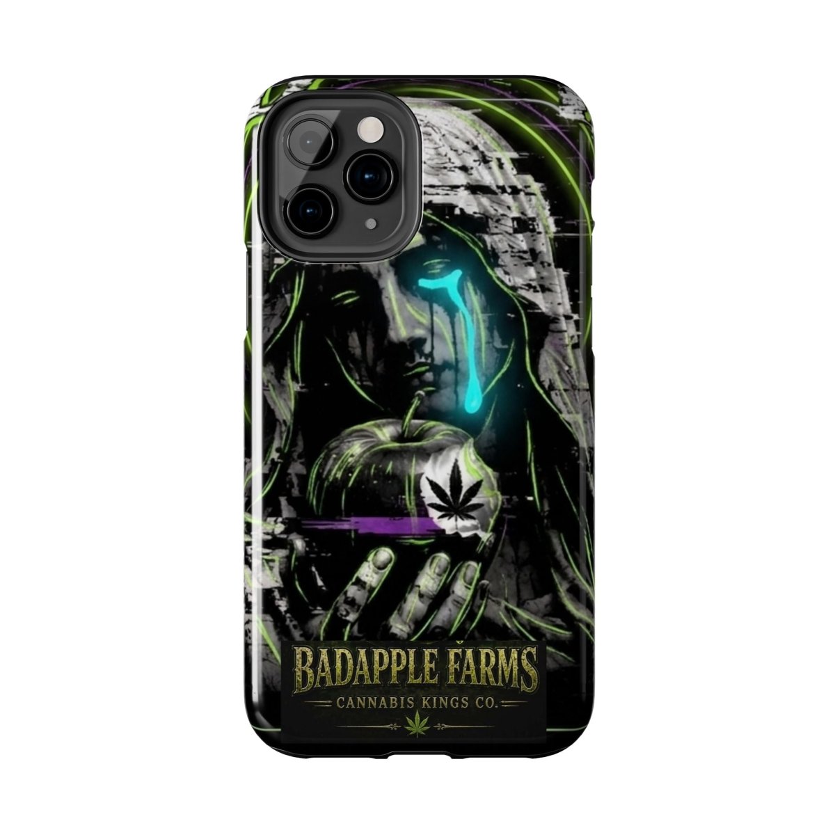 BadApple Farms Cannabis Phone Case — Gothic Apple Design Tough Phone Case - BadApple Farms Cannabis Kings Co. By Golden Apple Connections