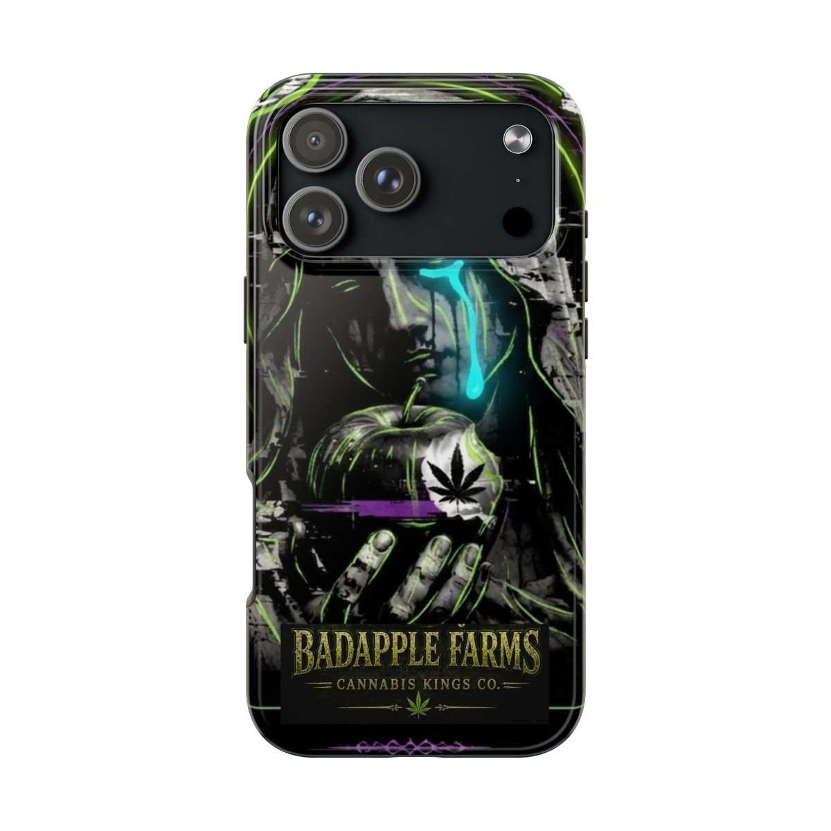 BadApple Farms Cannabis Phone Case — Gothic Apple Design Tough Phone Case - BadApple Farms Cannabis Kings Co. By Golden Apple Connections