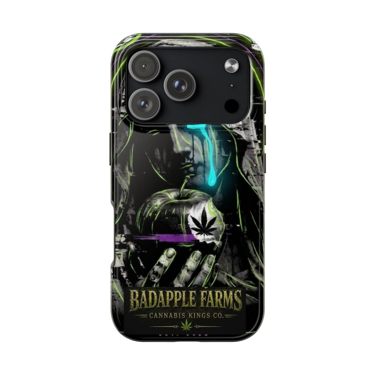 BadApple Farms Cannabis Phone Case — Gothic Apple Design Tough Phone Case - BadApple Farms Cannabis Kings Co. By Golden Apple Connections