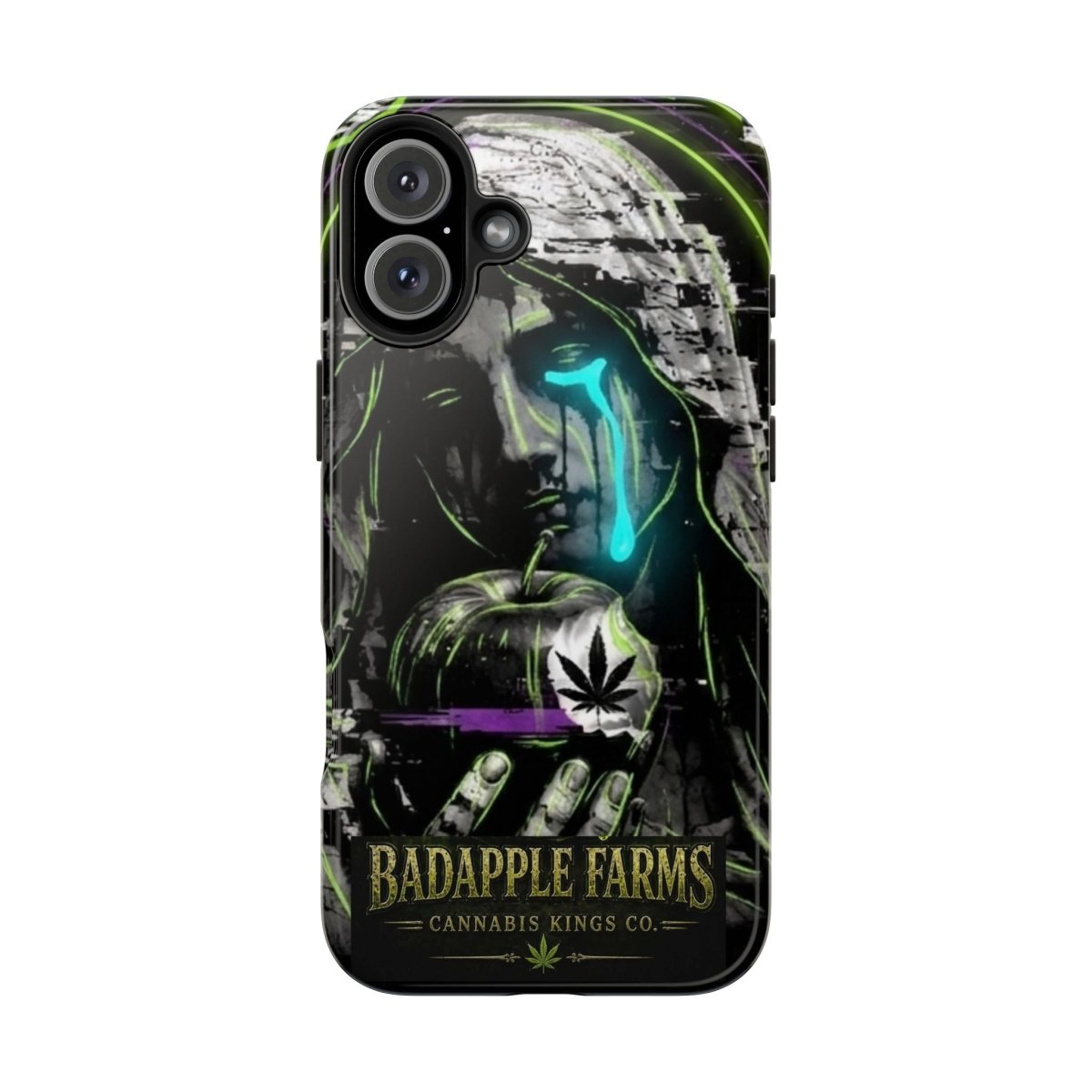 BadApple Farms Cannabis Phone Case — Gothic Apple Design Tough Phone Case - BadApple Farms Cannabis Kings Co. By Golden Apple Connections