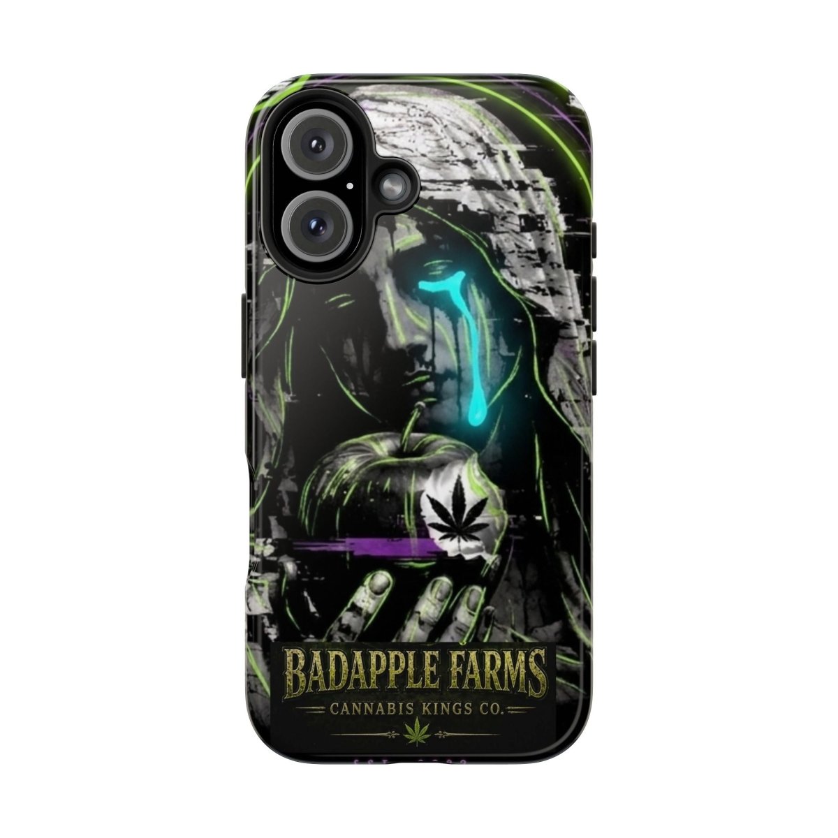 BadApple Farms Cannabis Phone Case — Gothic Apple Design Tough Phone Case - BadApple Farms Cannabis Kings Co. By Golden Apple Connections
