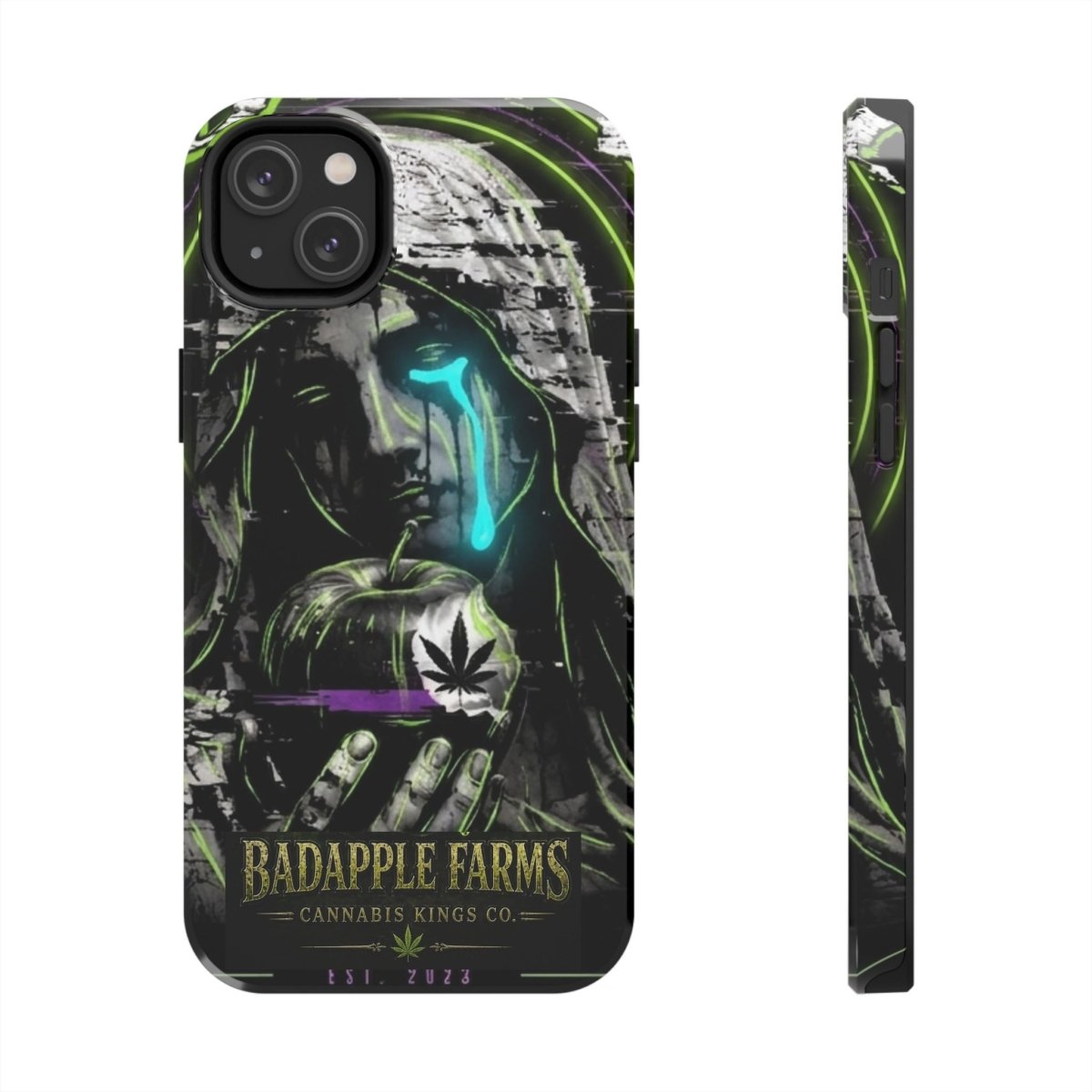 BadApple Farms Cannabis Phone Case — Gothic Apple Design Tough Phone Case - BadApple Farms Cannabis Kings Co. By Golden Apple Connections