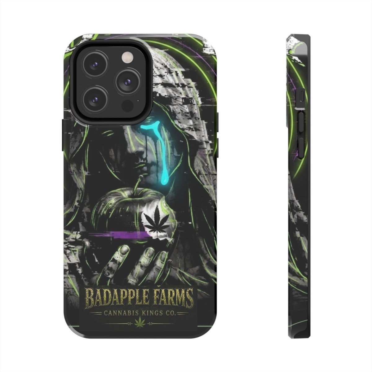 BadApple Farms Cannabis Phone Case — Gothic Apple Design Tough Phone Case - BadApple Farms Cannabis Kings Co. By Golden Apple Connections
