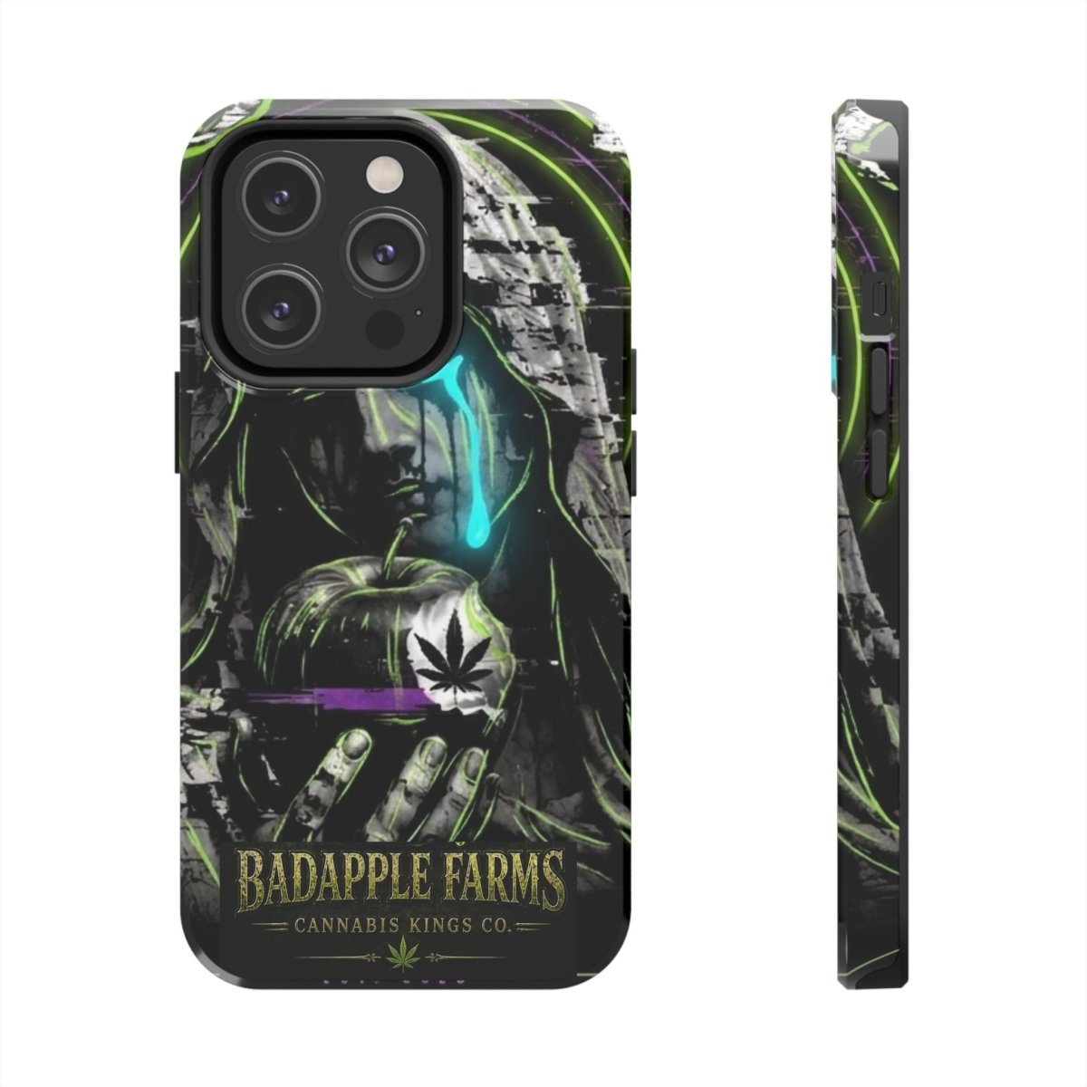 BadApple Farms Cannabis Phone Case — Gothic Apple Design Tough Phone Case - BadApple Farms Cannabis Kings Co. By Golden Apple Connections