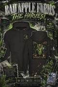 Badapple Farms Hoodie — The Harvest Green Skull Graphic Pullover - BadApple Farms Cannabis Kings Co. By Golden Apple Connections