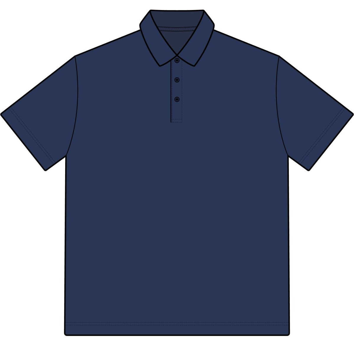 Moisture - Wicking Cotton Polo - T-Shirt
