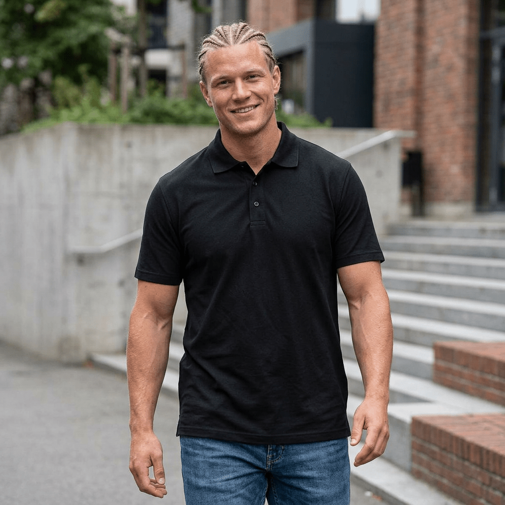 Moisture - Wicking Cotton Polo - T-Shirt