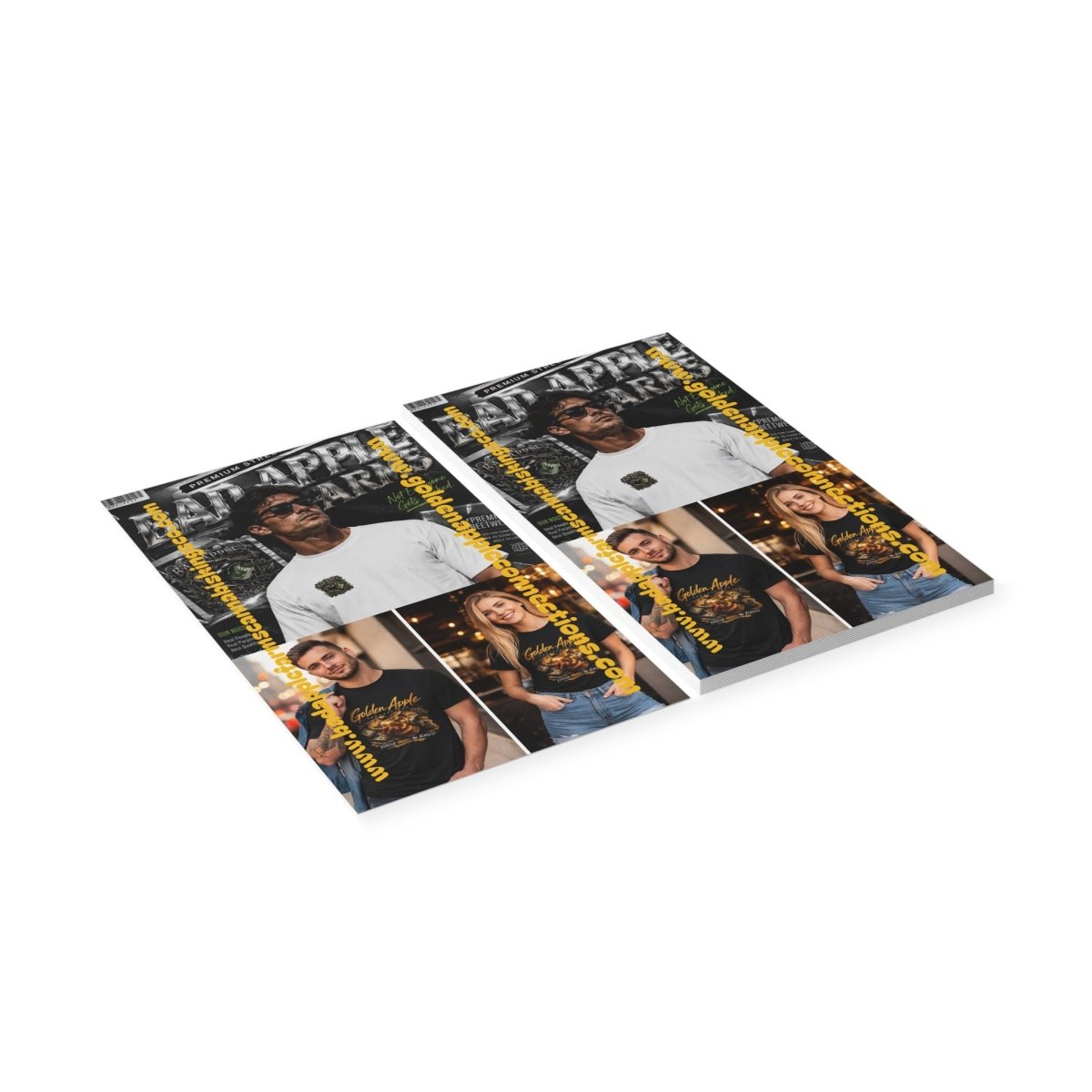 Business Cards — Bold Urban Brand Promo Cards - BadApple Farms Cannabis Kings Co. By Golden Apple Connections