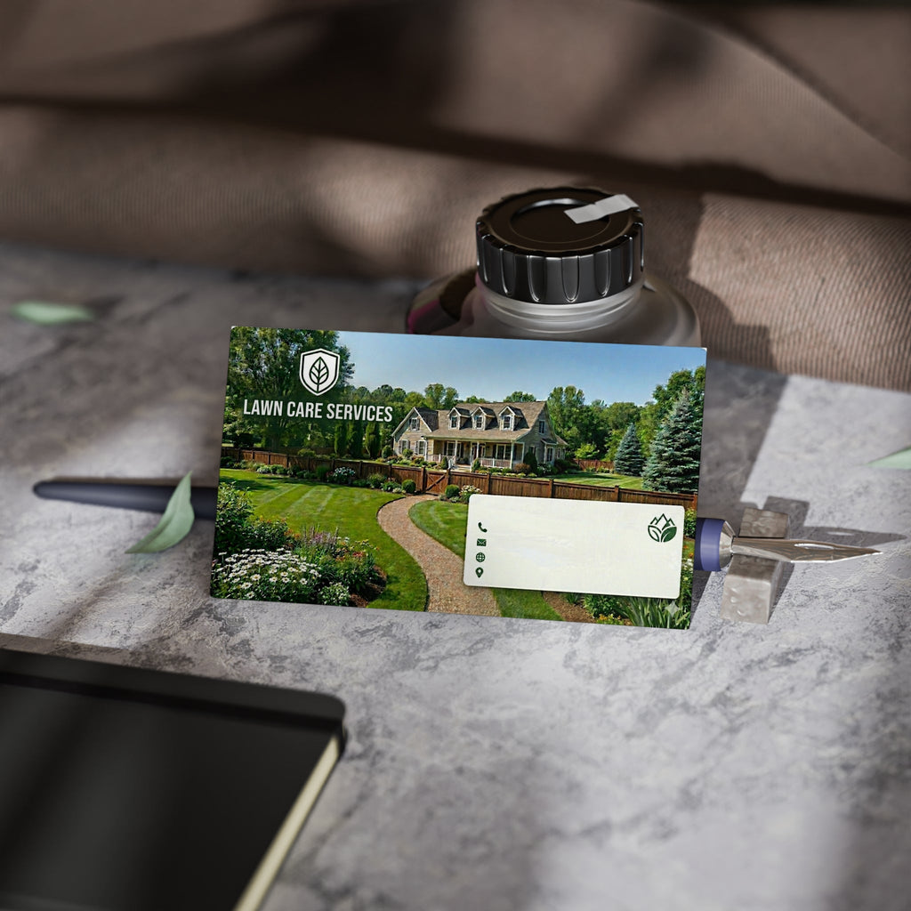 Lawn Care Services Business Cards — Professional Landscaping Design - Paper products