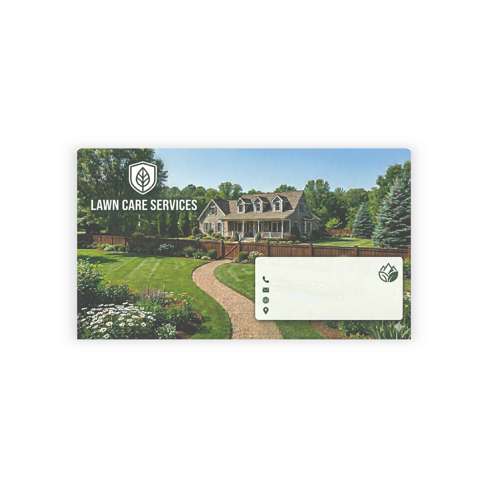 Lawn Care Services Business Cards — Professional Landscaping Design - Paper products