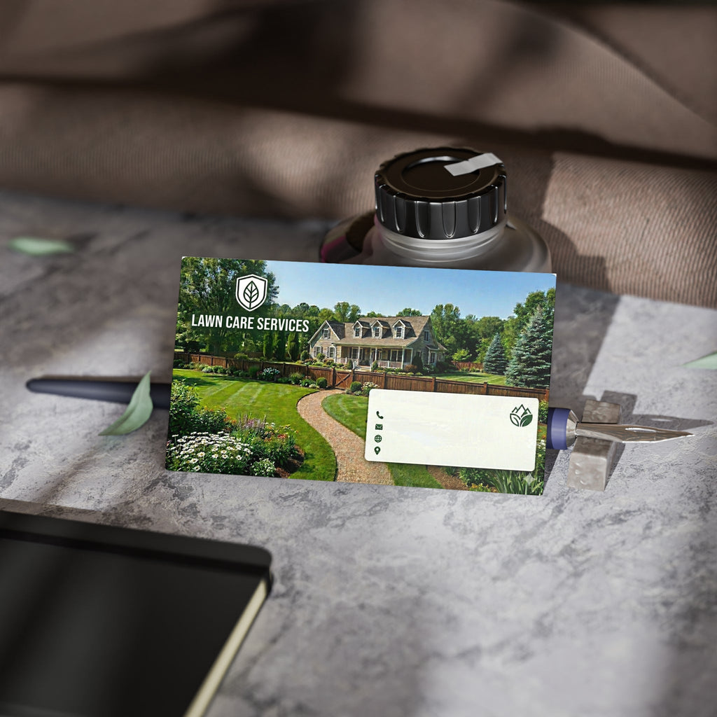Lawn Care Services Business Cards — Professional Landscaping Design - Paper products