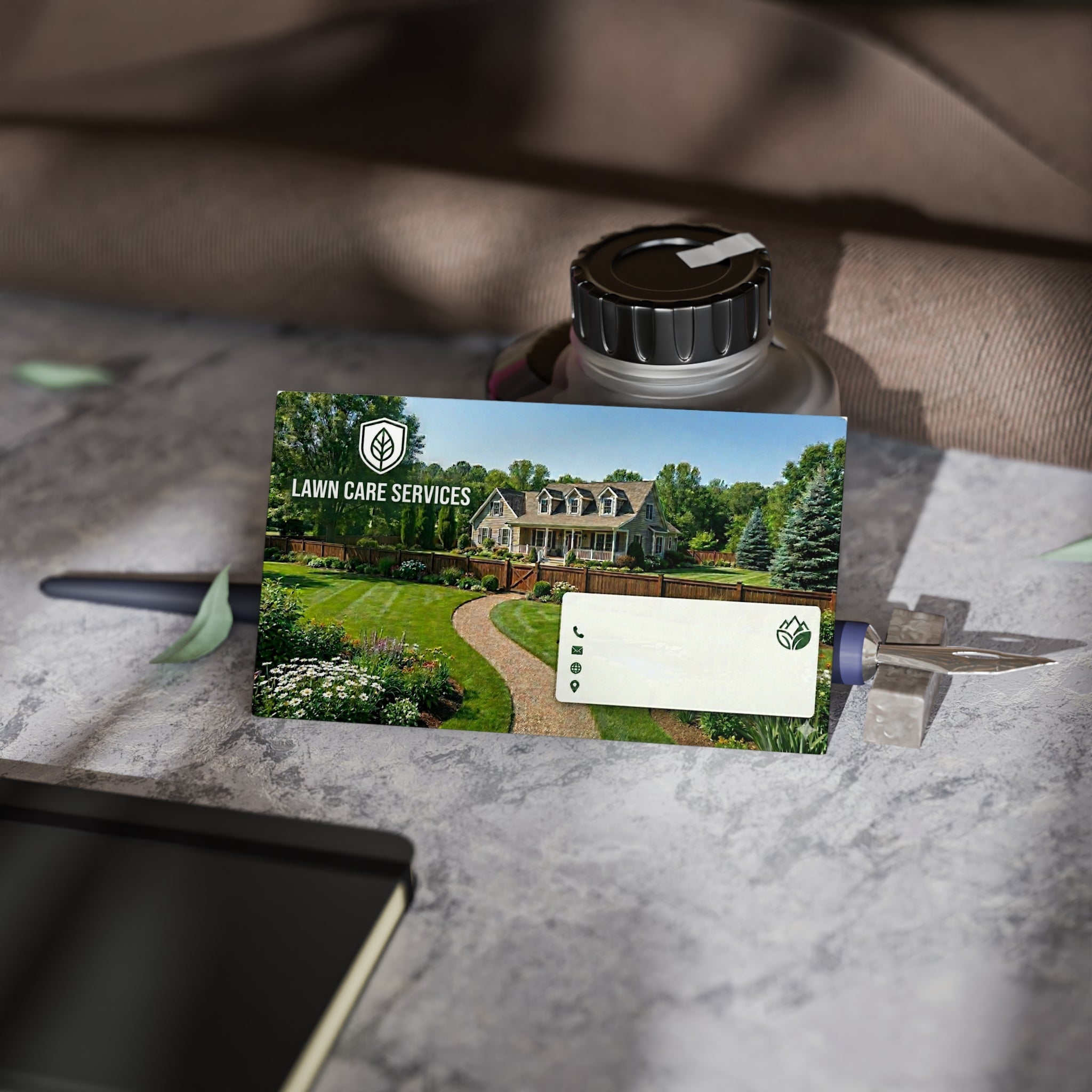 Lawn Care Services Business Cards — Professional Landscaping Design - Paper products
