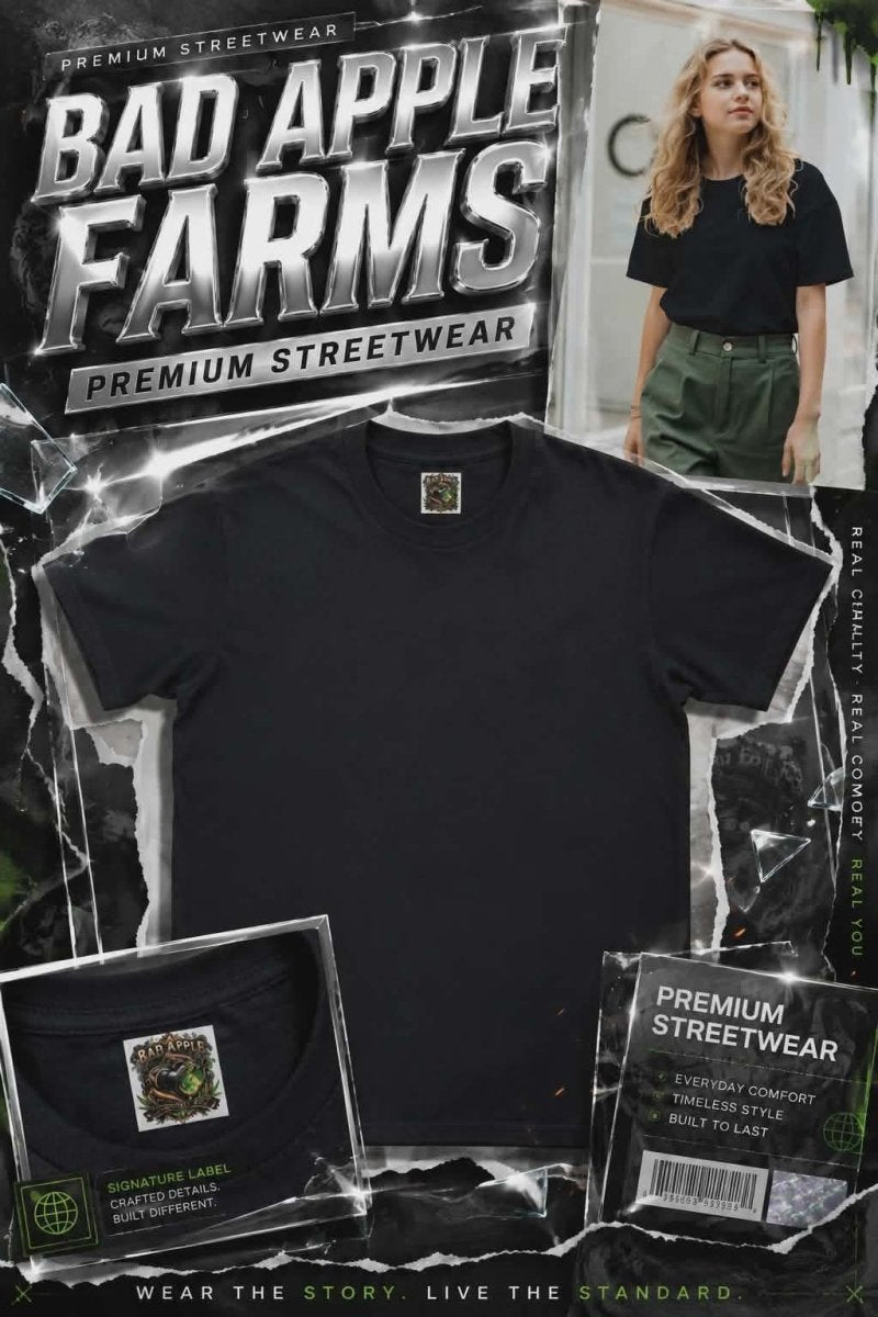 T-Shirt — Toxic Royalty "Bad Apple Farms" Graphic Tee - BadApple Farms Cannabis Kings Co. By Golden Apple Connections
